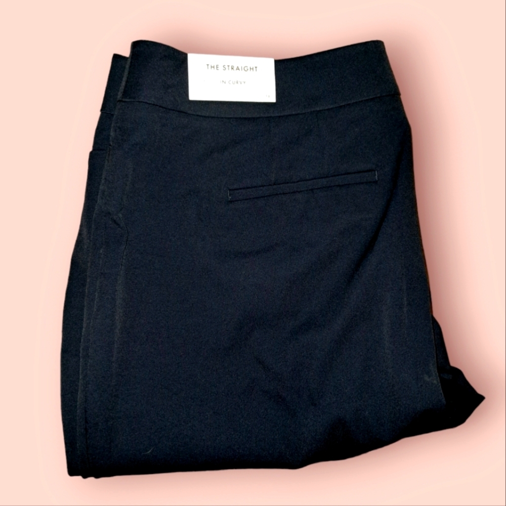NWT | Ann Taylor Factory | THE STRAIGHT in Curvy | Navy Blue